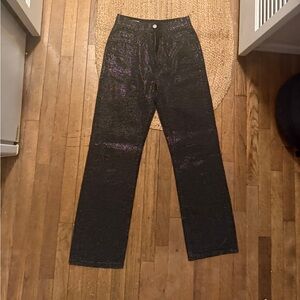 Zara Black Shimmer Trousers